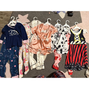 Toddler Girl Pajama Bundle Size 3T 7 Sets